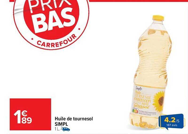 Huile de tournesol SIMPL