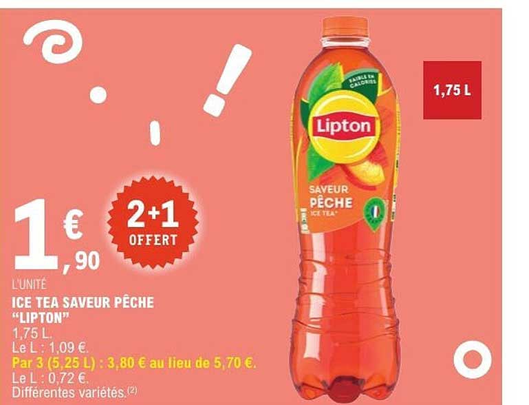 ICE TEA SAVEUR PÊCHE "LIPTON"