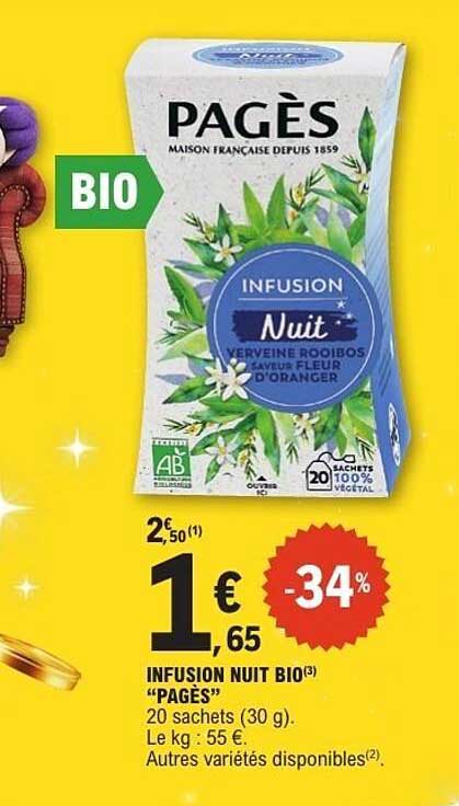 INFUSION NUIT BIO "PAGÈS"