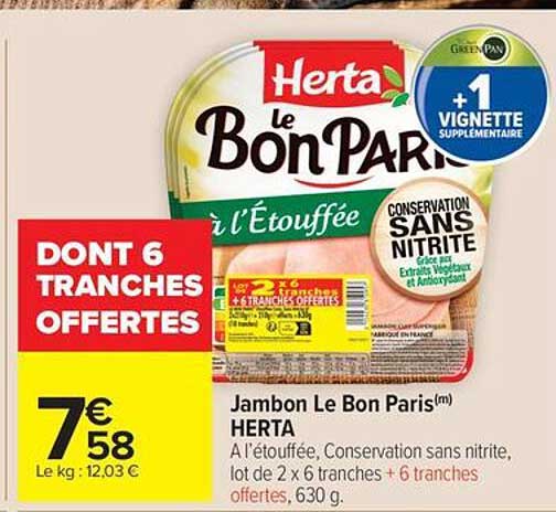 Jambon Le Bon Paris(m) HERTA