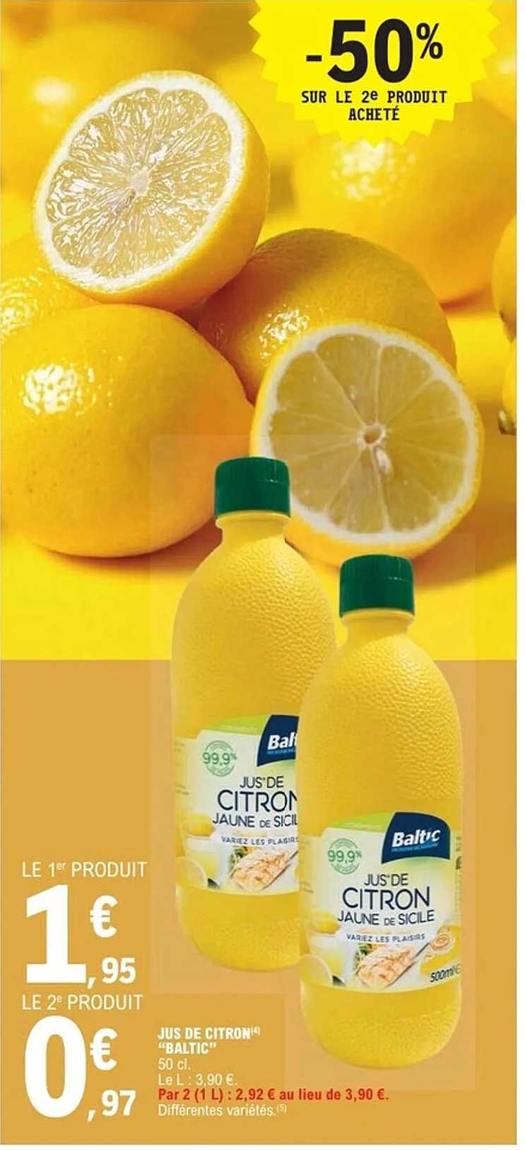  Jus De Citron 50 cl - Baltic