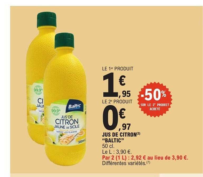 JUS DE CITRON "BALTIC"