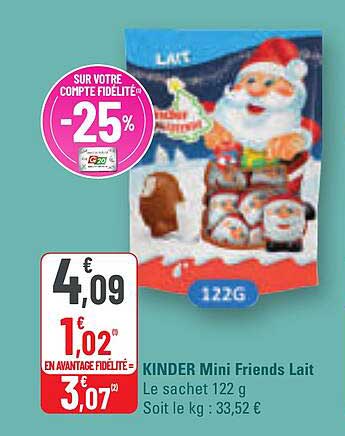 KINDER Mini Friends Lait