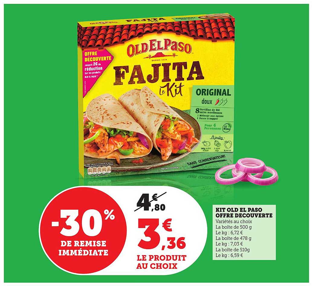 KIT OLD EL PASO OFFRE DECOUVERTE