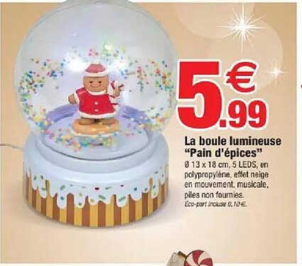 La boule lumineuse "Pain d'épices"