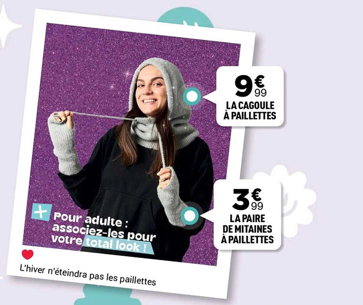 LA CAGOULE À PAILLETTES