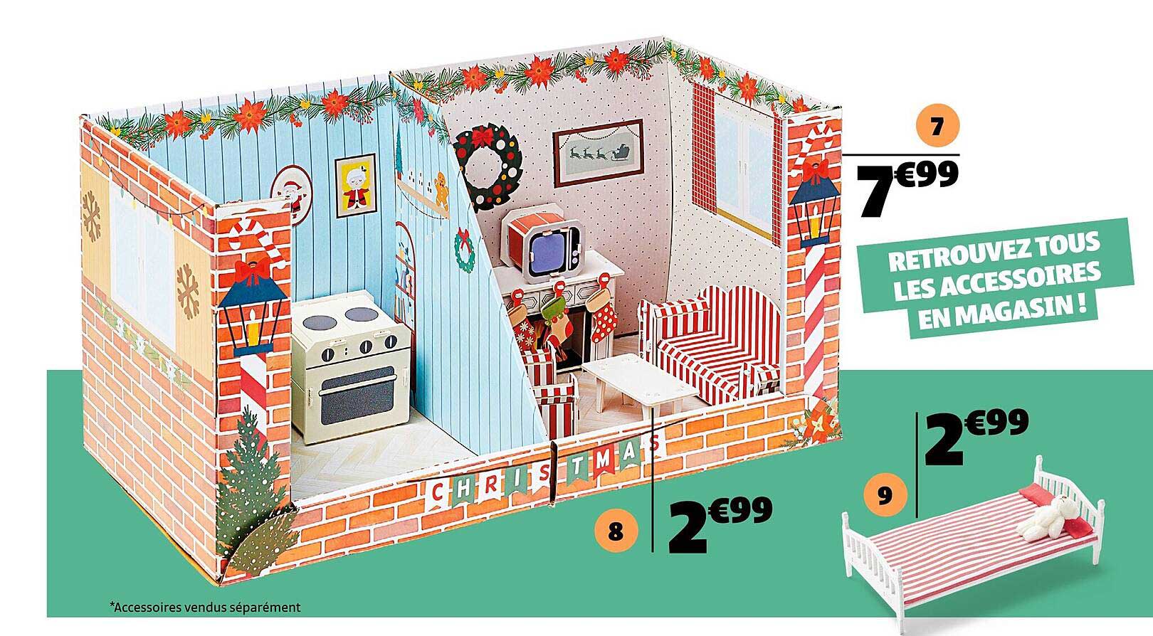 La maison de Noël en carton