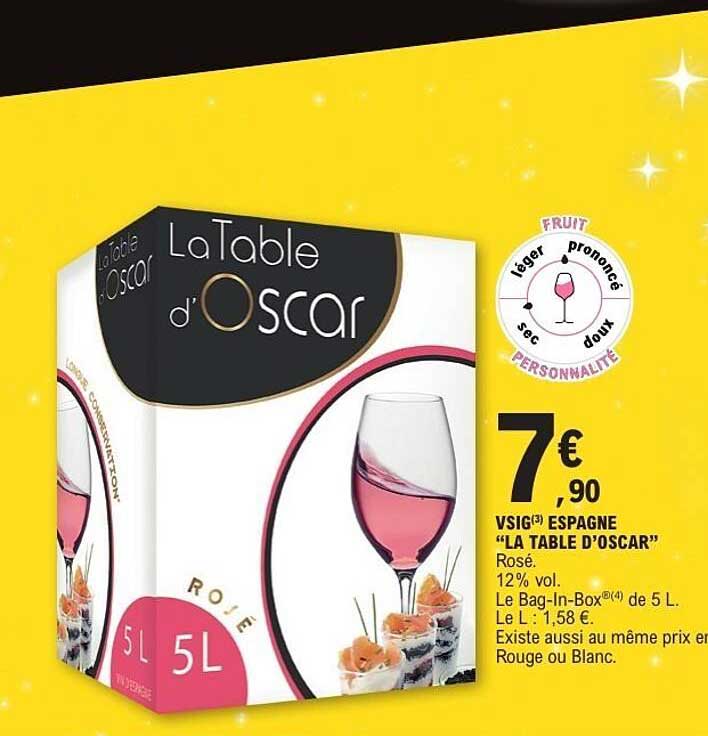 La Table d’Oscar Rosé 5L