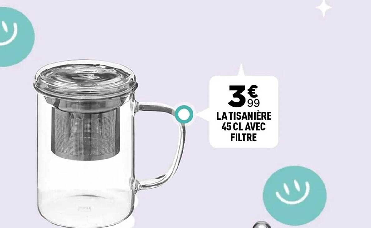 LA TISANIÈRE 45 CL AVEC FILTRE
