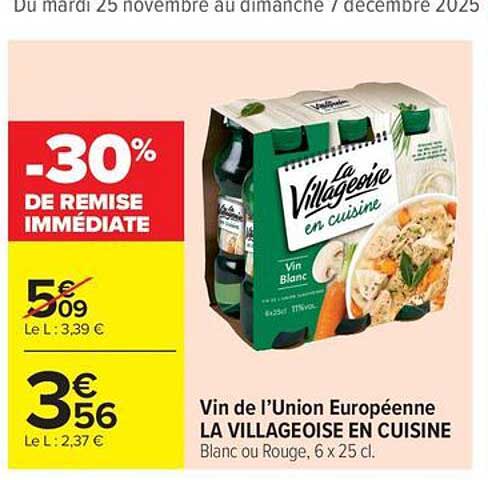 La VILLAGEOISE EN CUISINE - Vin de l’Union Européenne