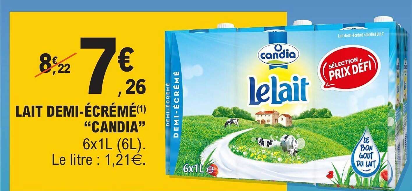 LAIT DEMI-ÉCRÉMÉ "CANDIA"