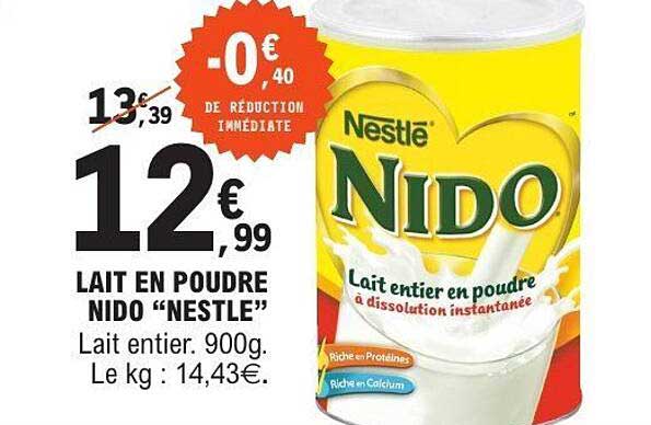 LAIT EN POUDRE NIDO “NESTLÉ”