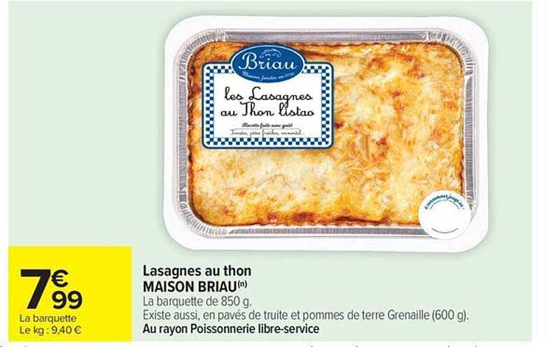 Lasagnes au thon
