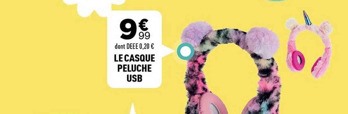 LE CASQUE PELUCHE USB
