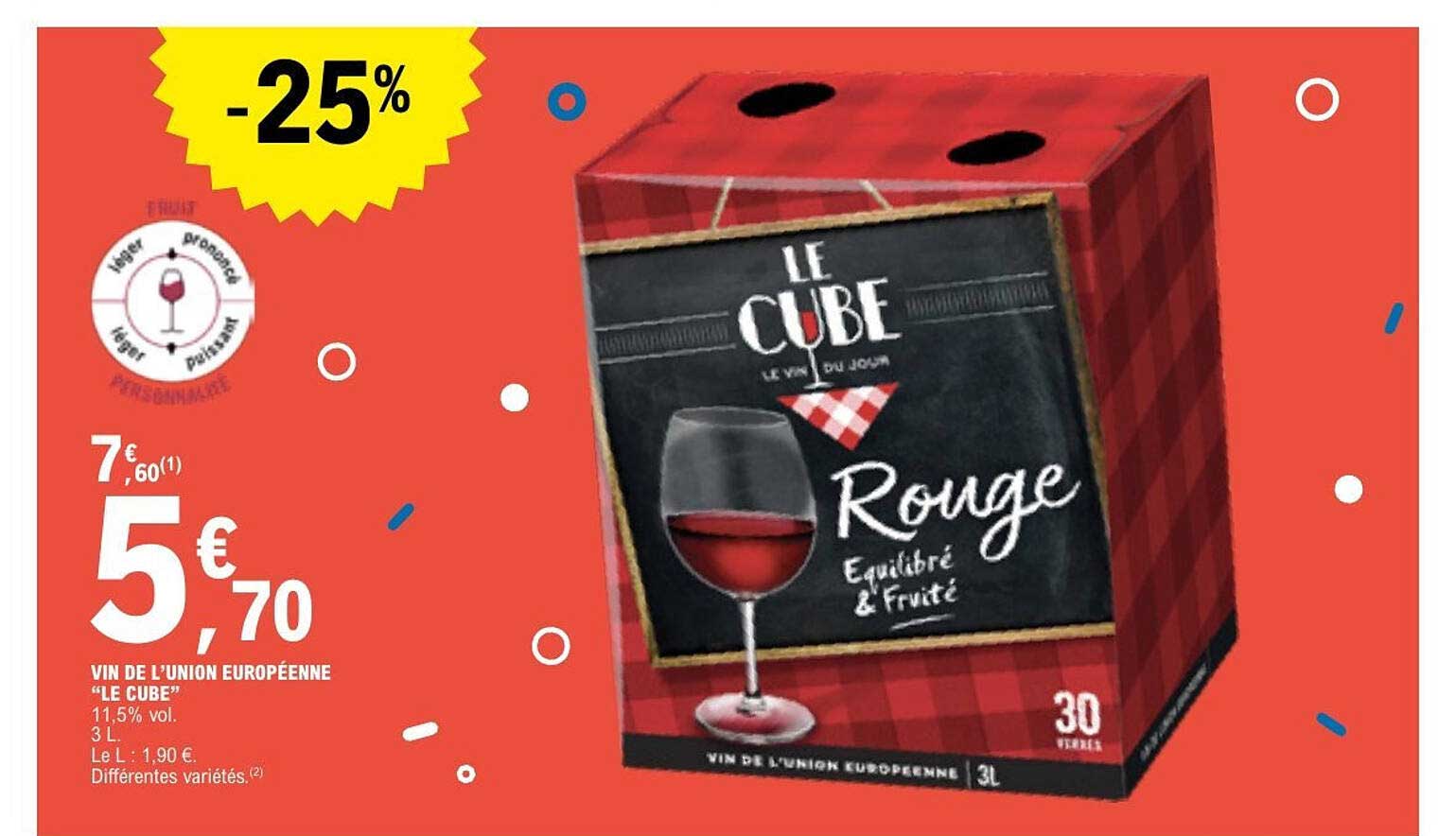 Le Cube Rouge - Vin de l'Union Européenne