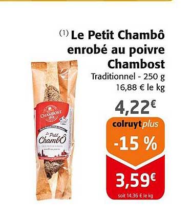 Le Petit Chambô enrobé au poivre Chambost