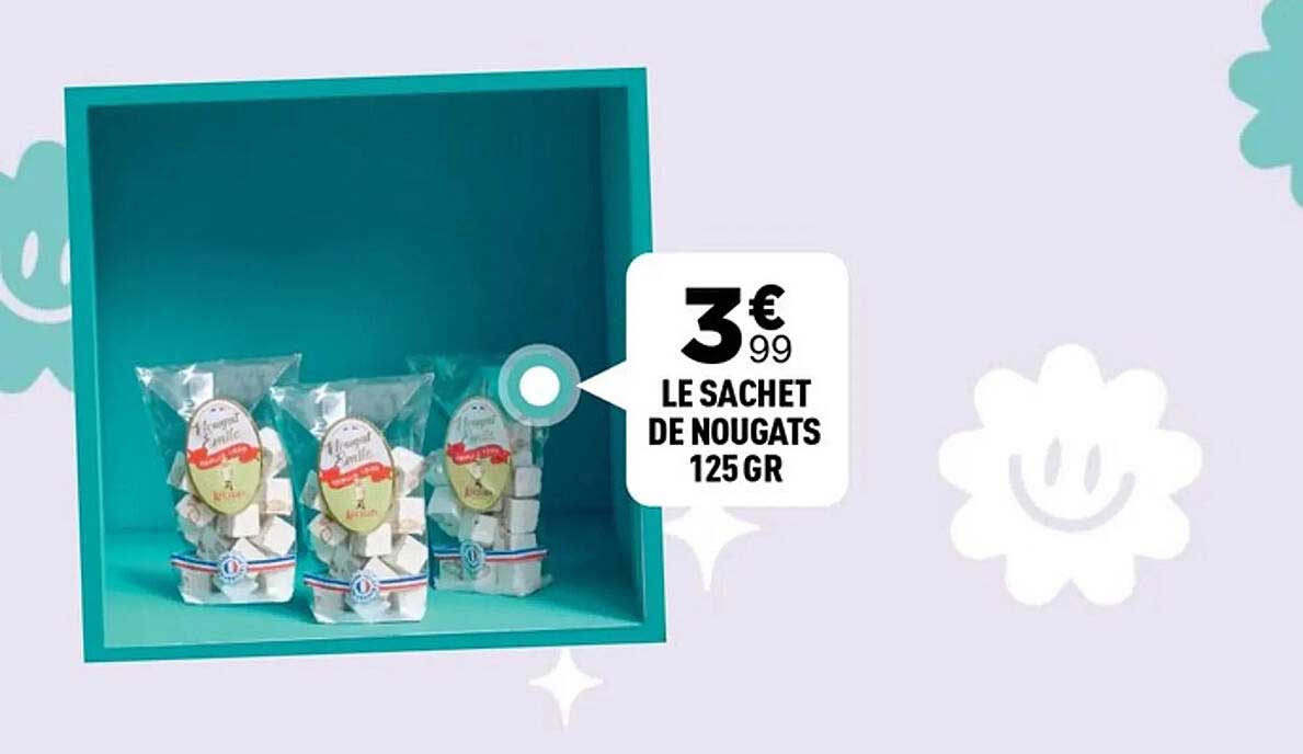 LE SACHET DE NOUGATS 125 GR