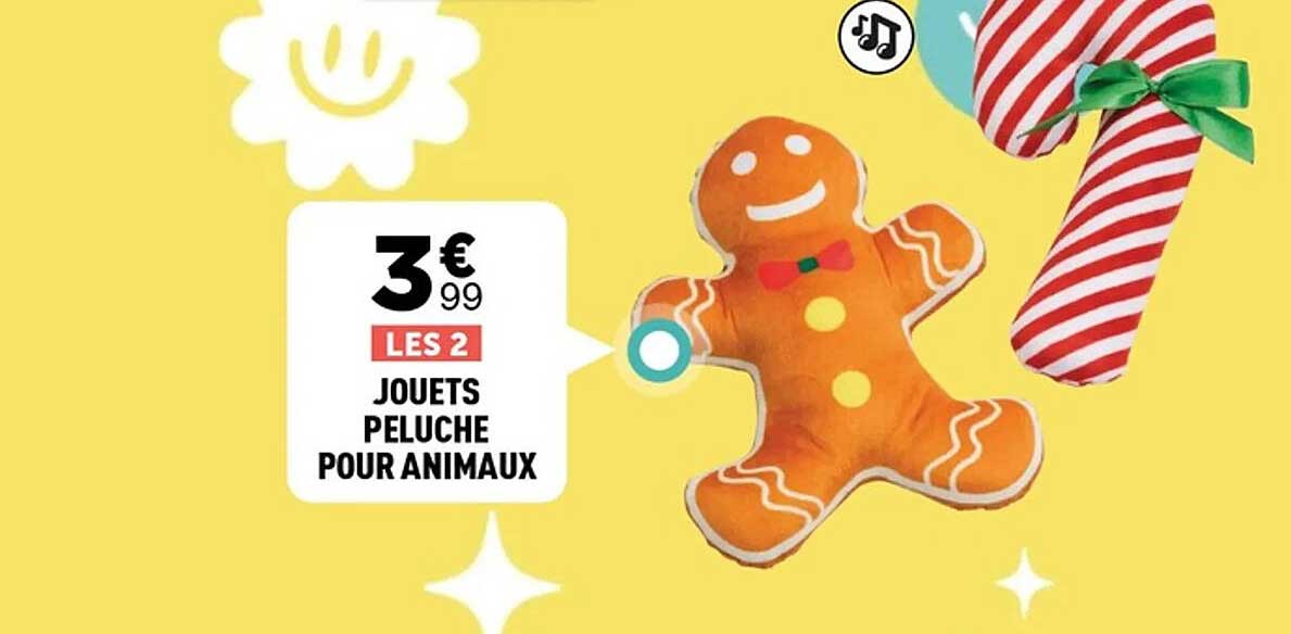 LES 2 JOUEURS PELUCHE POUR ANIMAUX