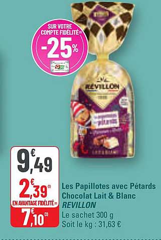 Les Papillotes avec Pétards Chocolat Lait & Blanc