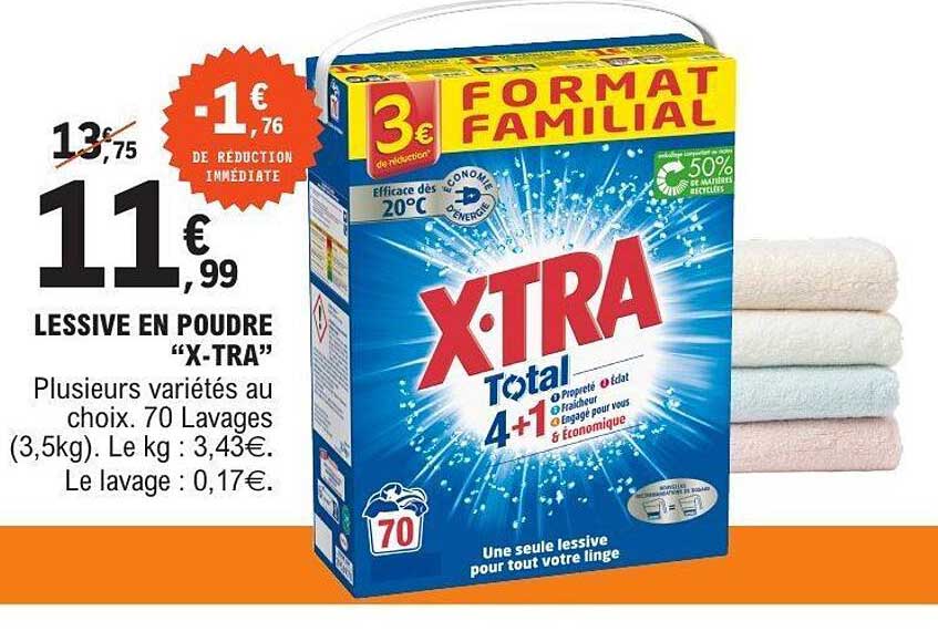 LESSIVE EN POUDRE "X-TRA"