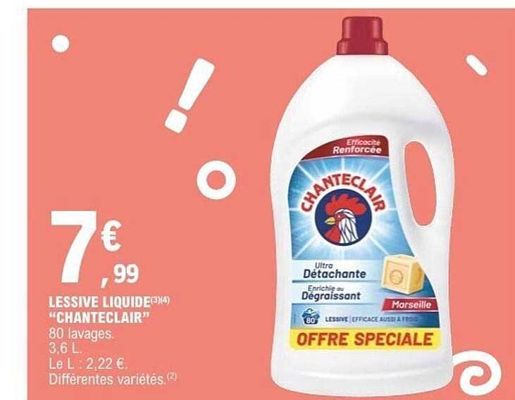 LESSIVE LIQUIDE "CHANTECLAIR"