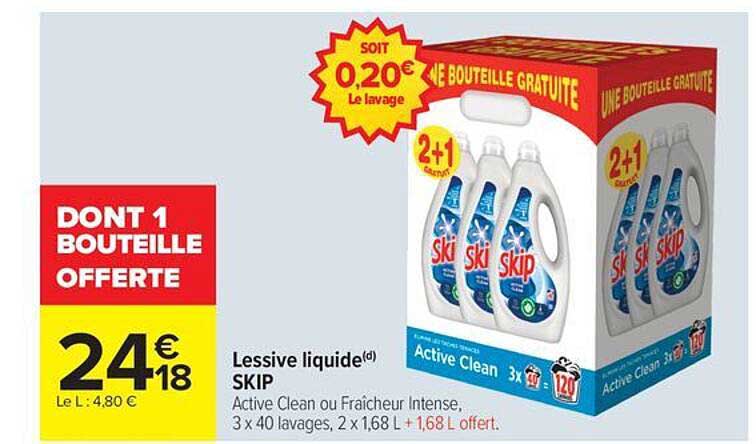 Lessive liquide(d) SKIP