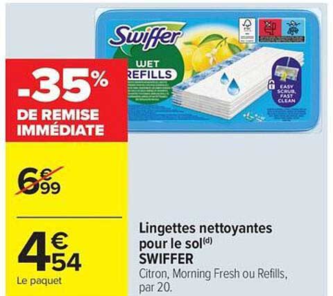 Lingettes nettoyantes pour le sol(d) SWIFFER