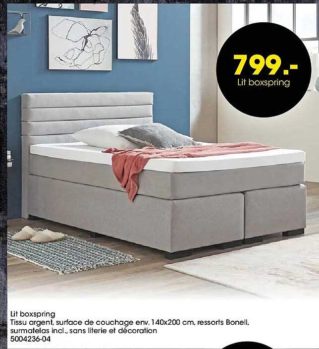 Lit boxspring
