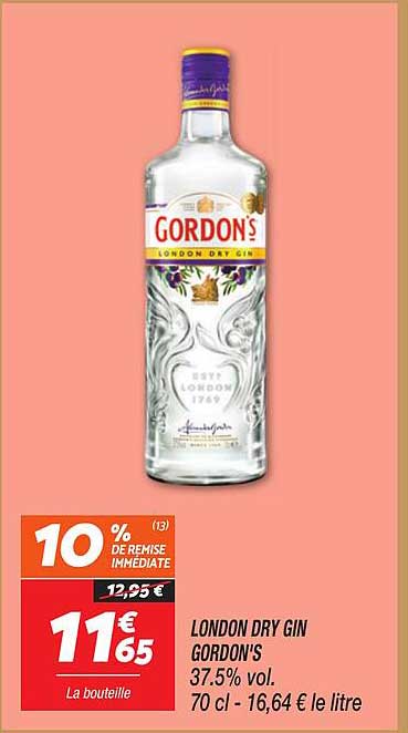 LONDON DRY GIN GORDON'S