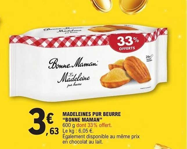 MADELEINES PUR BEURRE "BONNE MAMAN"