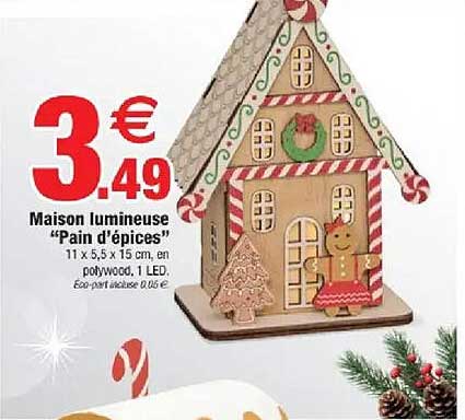 Maison lumineuse "Pain d'épices"