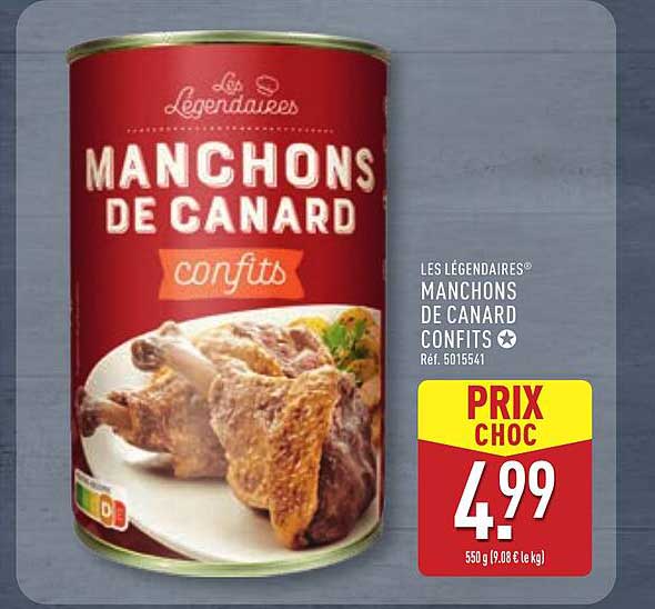 MANCHONS DE CANARD CONFITS
