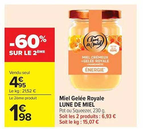 Miel Gélee Royale LUNE DE MIEL