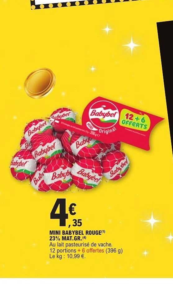 MINI BABYBEL ROUGE 23% MAT.GR.