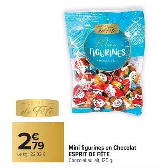 Mini figurines en Chocolat ESPRIT DE FÊTE