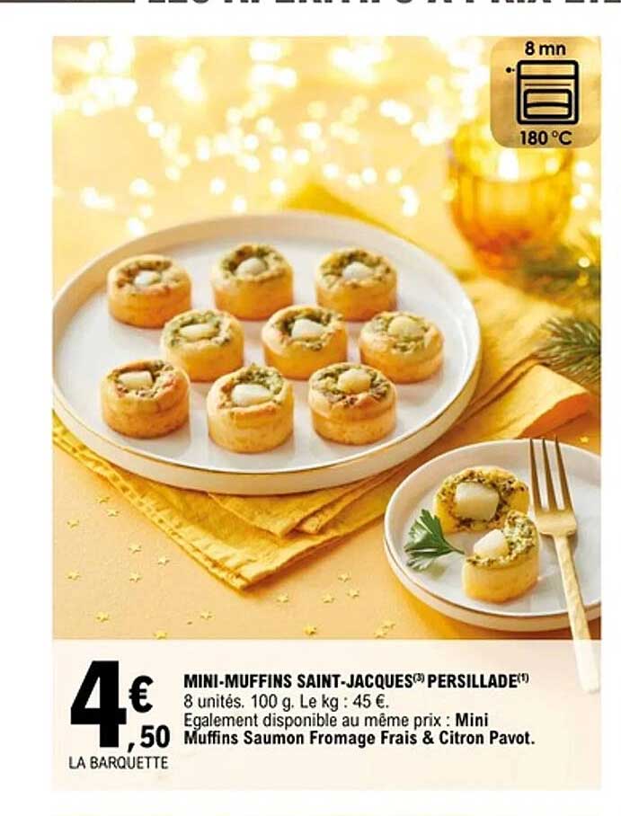 MINI-MUFFINS SAINT-JACQUES(®) PERSILLADE(®)