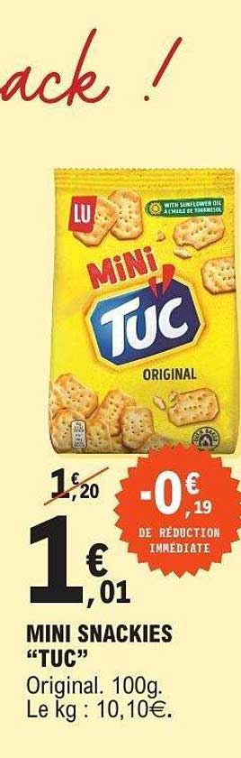 MINI SNACKIES “TUC”
