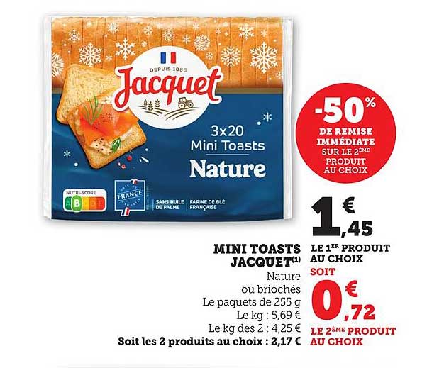 MINI TOASTS JACQUET