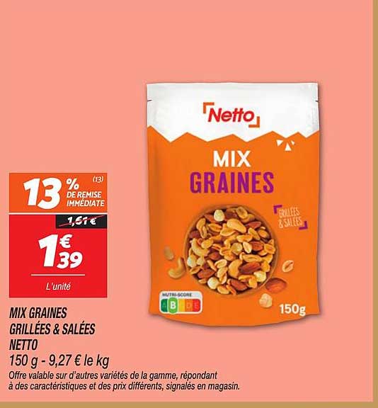 MIX GRAINES GRILLÉES & SALÉES
