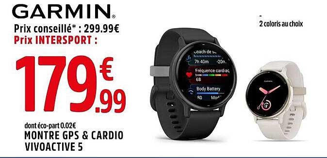 MONTRE GPS & CARDIO VIVOACTIVE 5