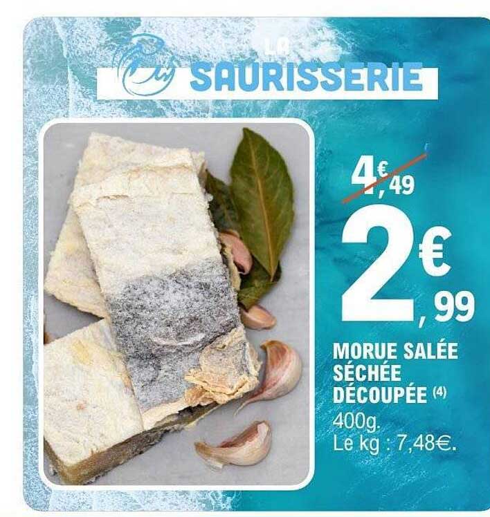 MORUE SALÉE SÉCHÉE DÉCOUPÉE
