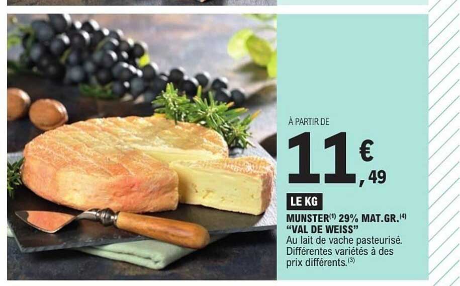 Munster 29% Mat. Gr. "Val de Weiss"
