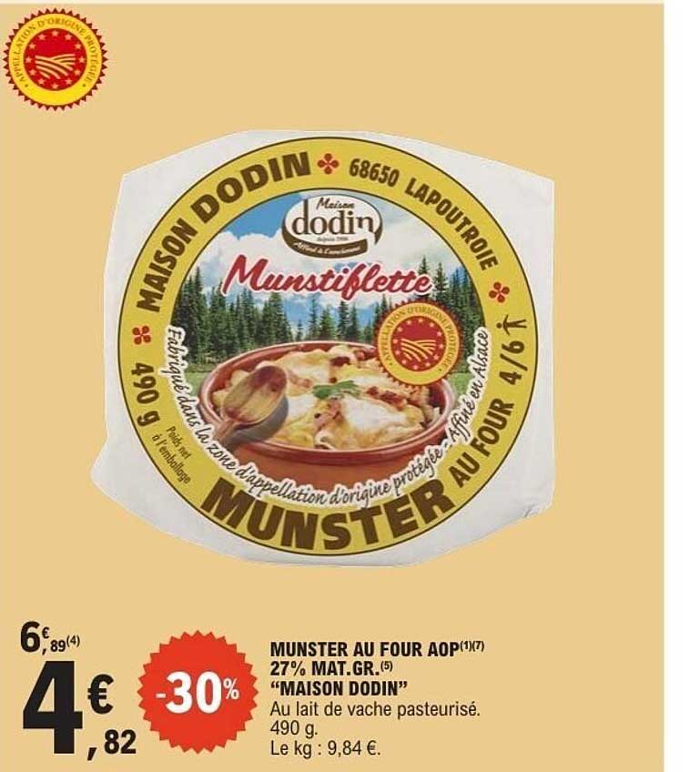 MUNSTER AU FOUR AOP 27% MAT.GR. "MAISON DODIN"