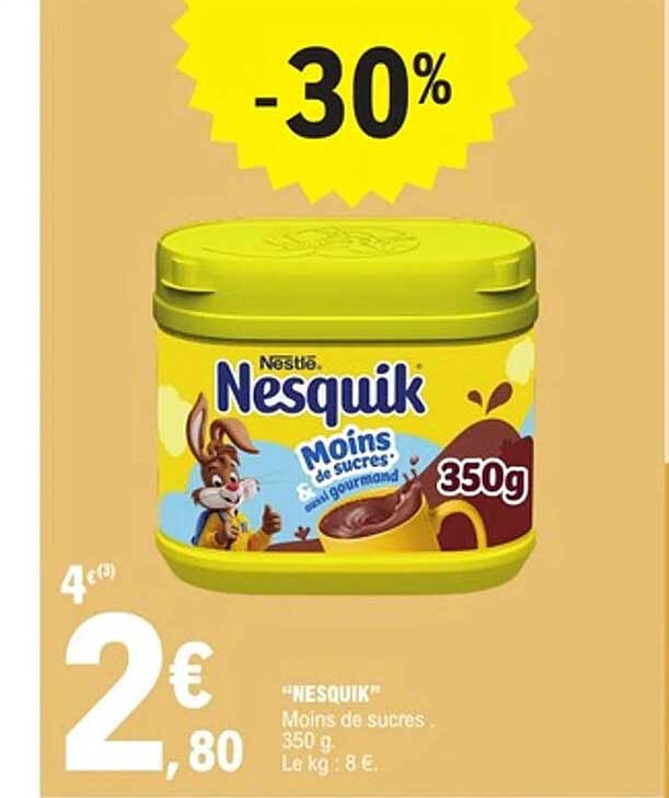 Nesquik Moins de sucres 350g