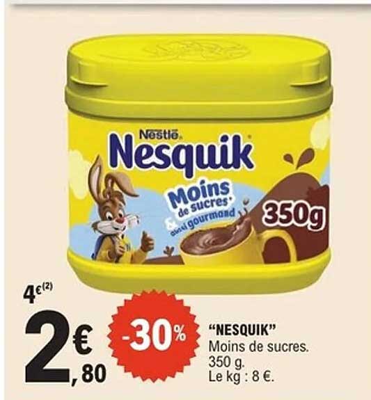 Nesquik Moins de sucres 350g