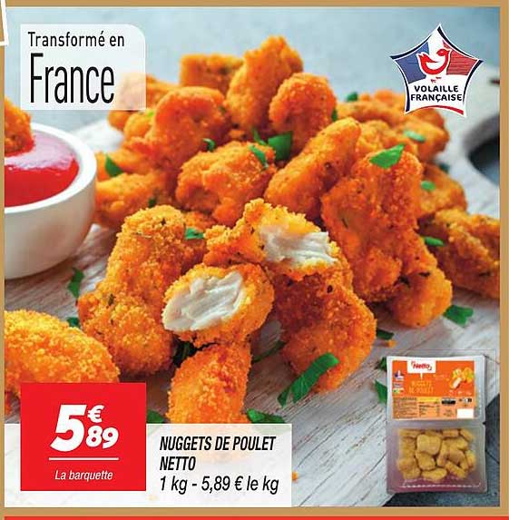 NUGGETS DE POULET NETTO