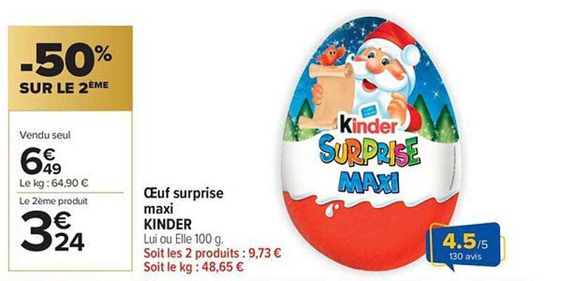 Œuf surprise maxi KINDER