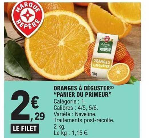 ORANGES À DÉGUSTER "PANIER DU PRIMEUR"