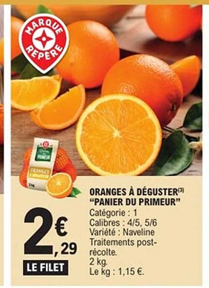 ORANGES À DÉGUSTER "PANIER DU PRIMEUR"