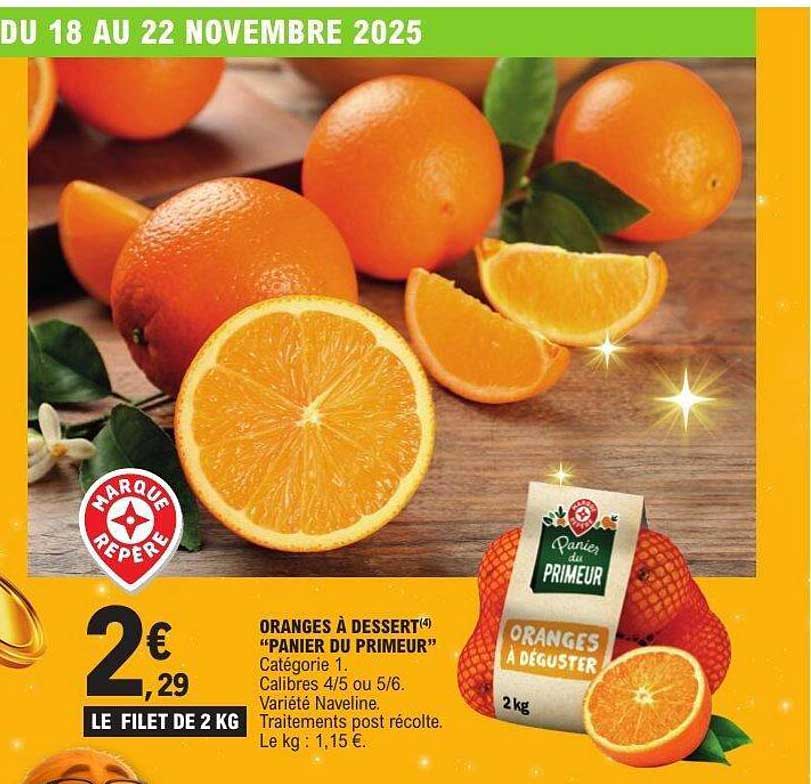 ORANGES À DESSERT "PANIER DU PRIMEUR"